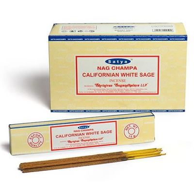 Californian White Sage Satya Incense Sticks 15g Box Of Twelve Special Offer