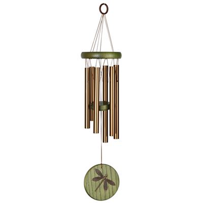 Dragonfly Wind Chime Bronze & Green by Woodstock
