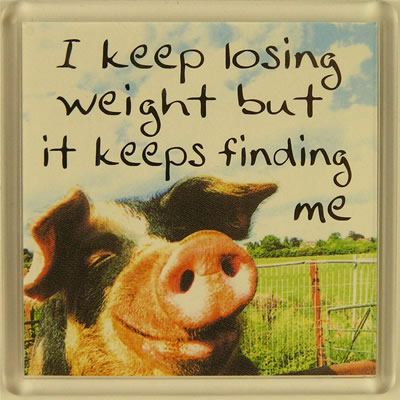 I Keep Losing Weight But It Keeps Finding Me Fridge Magnet 057 Fridge