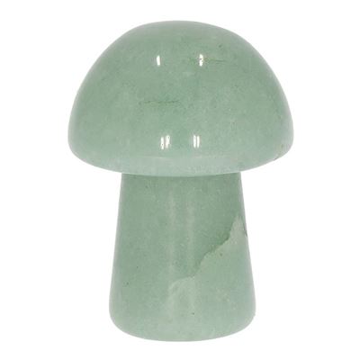 Green Aventurine Carved & Polished Mushroom