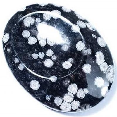 Snowflake obsidian sale cabochon