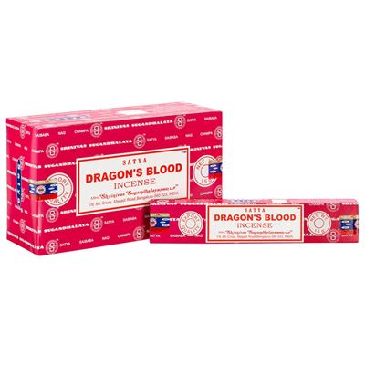 Dragons Blood Incense Sticks Satya 15g Box Of Twelve Special Offer