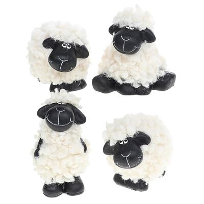 Black & White Sheep Gift Set Of Four