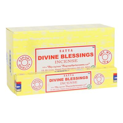Divine Blessings Satya Incense Sticks 15g Box Of Twelve Special Offer