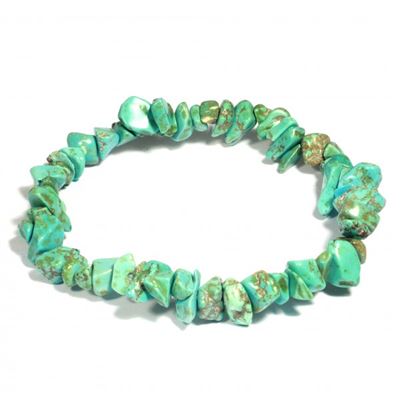 Turquoise Howlite Gemchip Bracelet