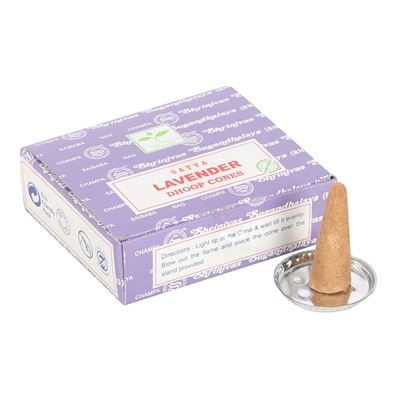 Lavender Satya Incense Dhoop Cones 12