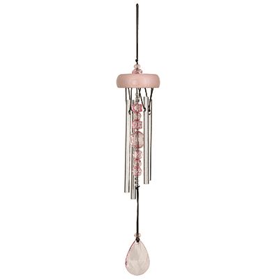 Pink Gem Drop Crystal Chime from Woodstock